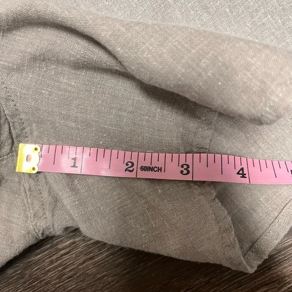 Patagonia Garden Island Short XS Beige Linen Hemp Tie Waist Coastal Summer Beach - Picture 8 of 11
